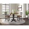 International Concepts 42 in. Solid Wood Dual Drop Leaf Dining Table with 2 Counter Height Stools in Hickory/Washed Coal K45-42DPT-23-S6172-2 - alternate 2